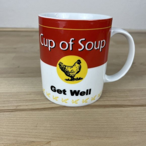Cup Of  Soup Get Well‎ 12 oz Coffee Tea Mug Cup Hot Coco Chicken Soup Cup - Picture 1 of 8
